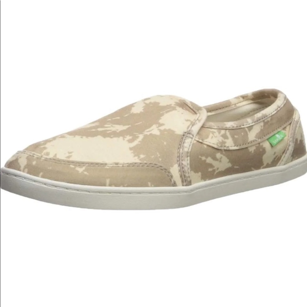 New Sanuk Camo/tie dye slip on sneaker